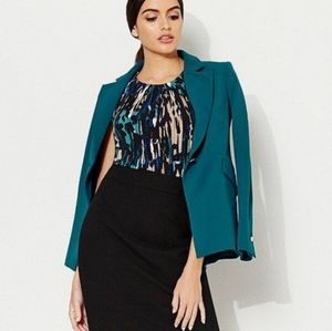 Calvin Klein teal blazer 6P